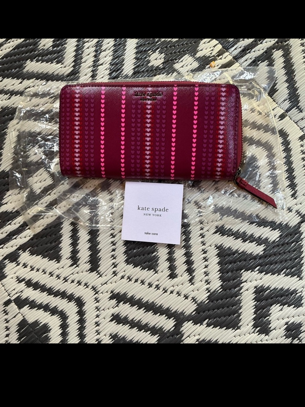 Kate Spade Berry and Pink Wallet